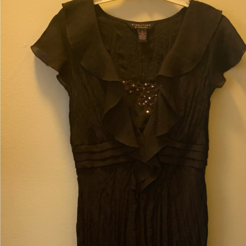 Brown after 5 dress
